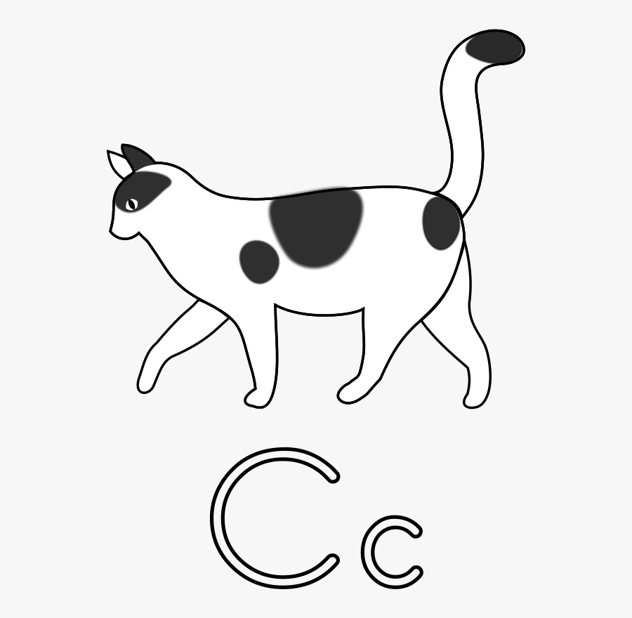 Cat Walking Clipart Black And White, Transparent Clipart