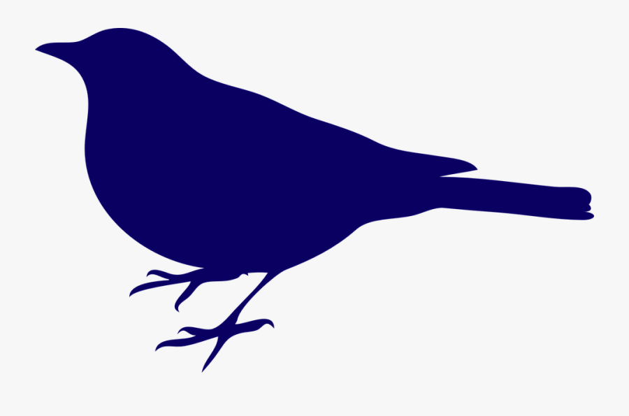 Songbird Clipart Pajaros - Blue Bird Silhouette, Transparent Clipart