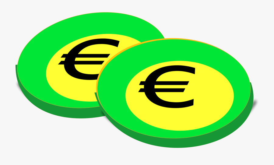 Emoticon,area,text - Euro Coins, Transparent Clipart