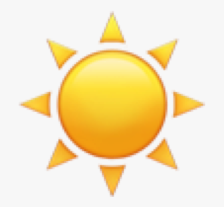 Iphone Sun Emoji Png, Transparent Clipart