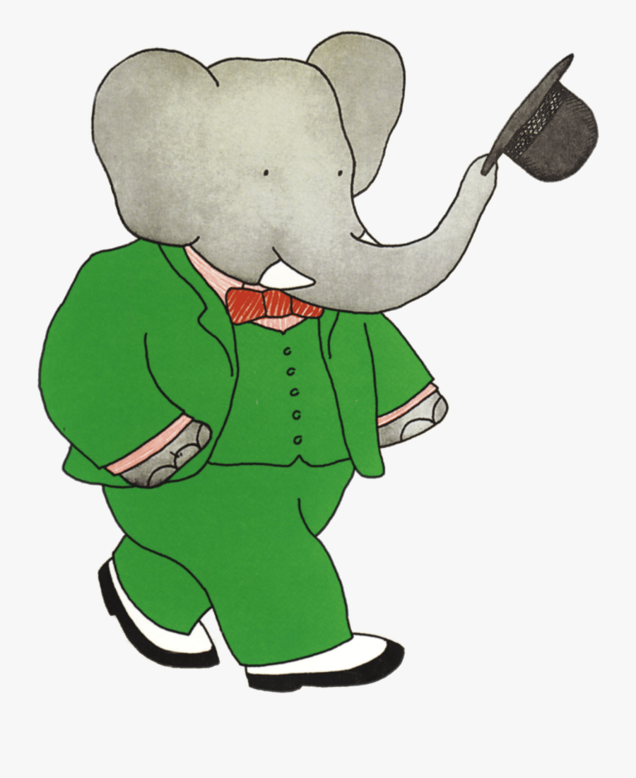 Babar The Elephant Taking Off Hat - Babar The Elephant, Transparent Clipart