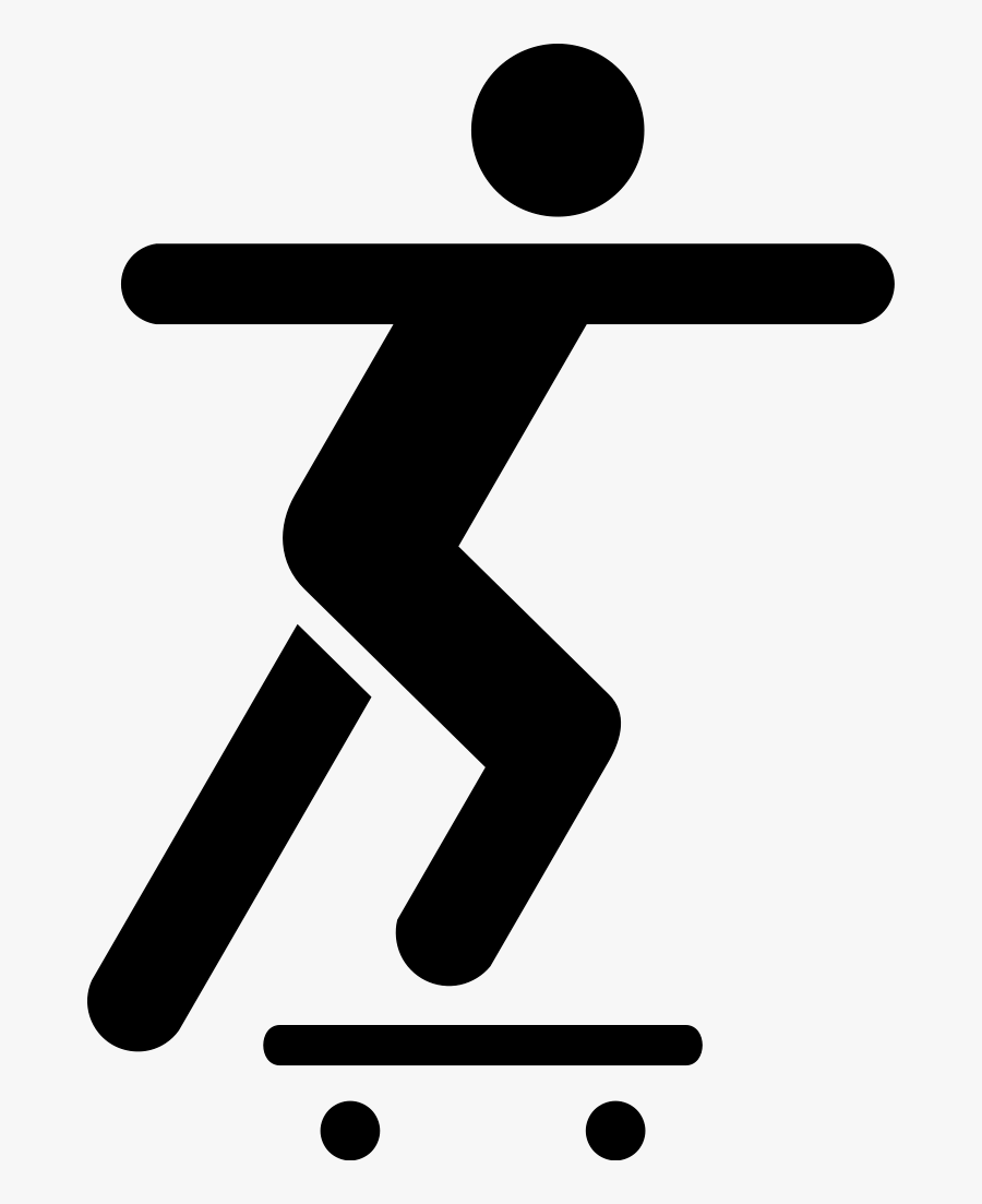 Skate Pictogram, Transparent Clipart