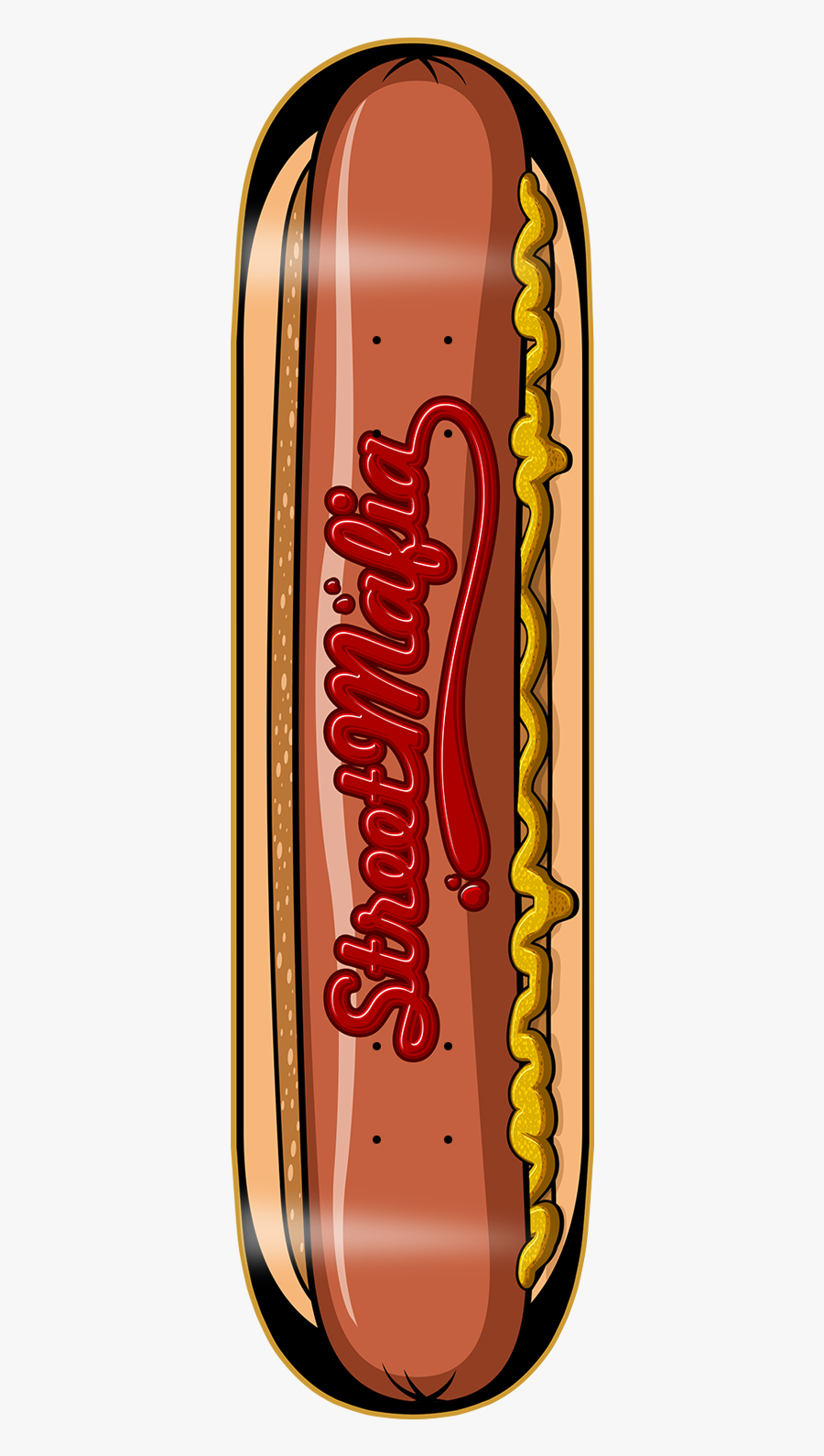 Image Black And White Stock Food Themed Skateboards - Illustration, Transparent Clipart