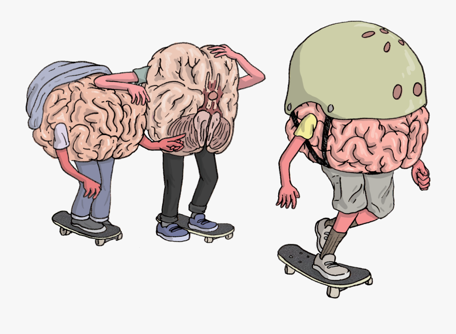 Drawing Skateboard Broken Heart - Cartoon, Transparent Clipart
