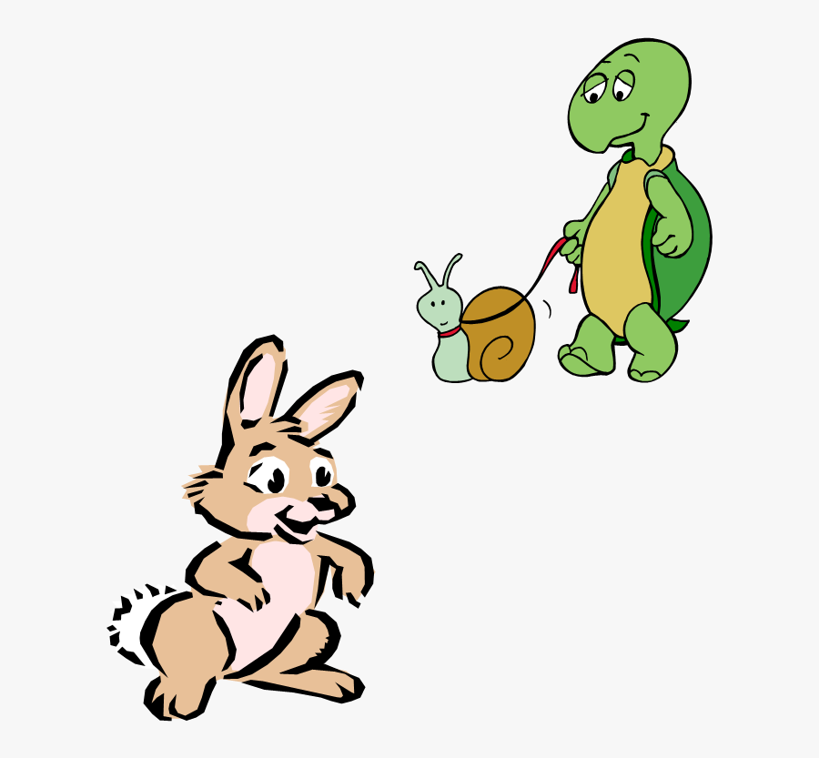 So They Decided To Do The Last Race Again, But To Run - Teamwork Hare And Tortoise, Transparent Clipart