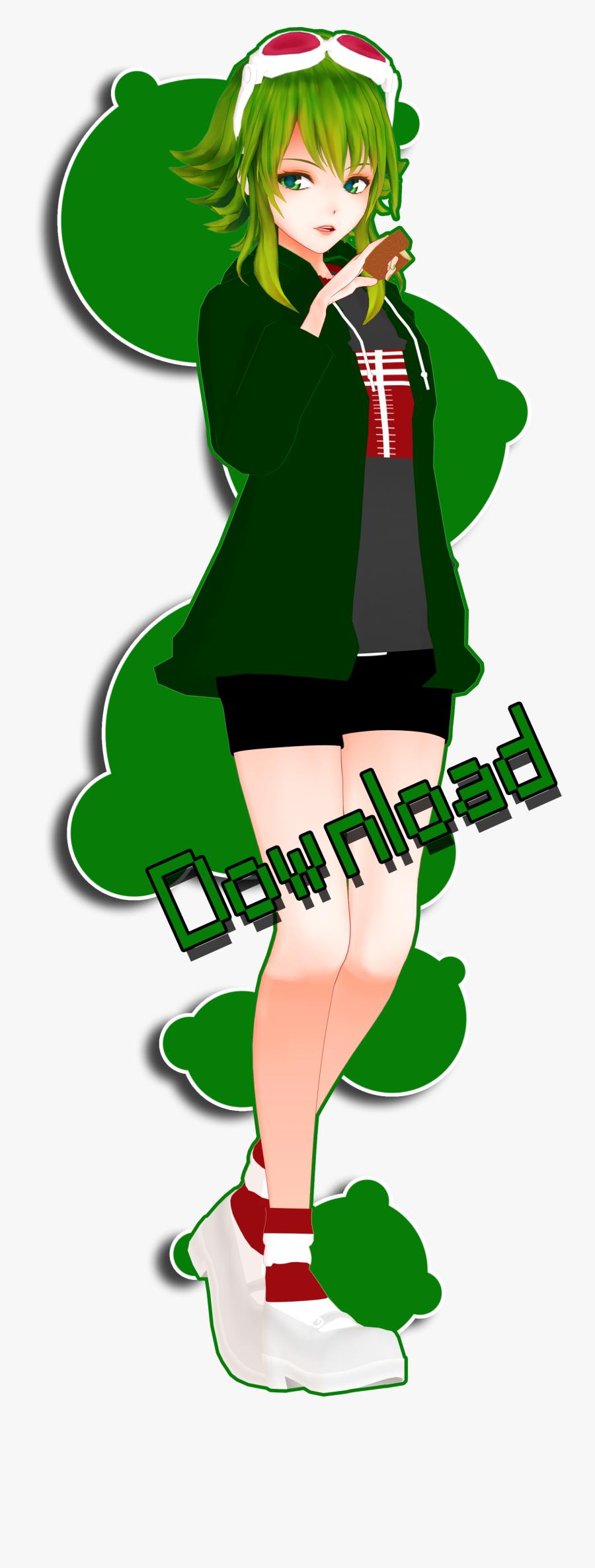 Donut Hole Gumi Download By Japaneseanimefreak Donut - Donut Hole Gumi Mmd, Transparent Clipart