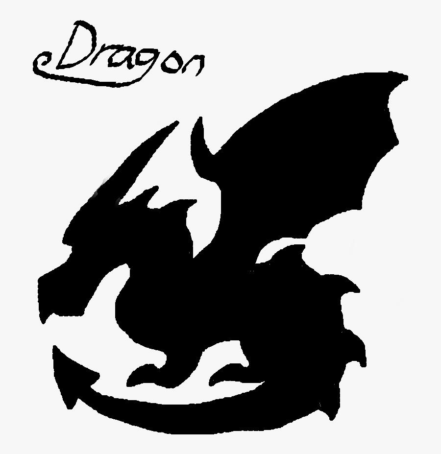 Dragon Fantasy Silhouette Clip Art - Fantasy Siluvet, Transparent Clipart