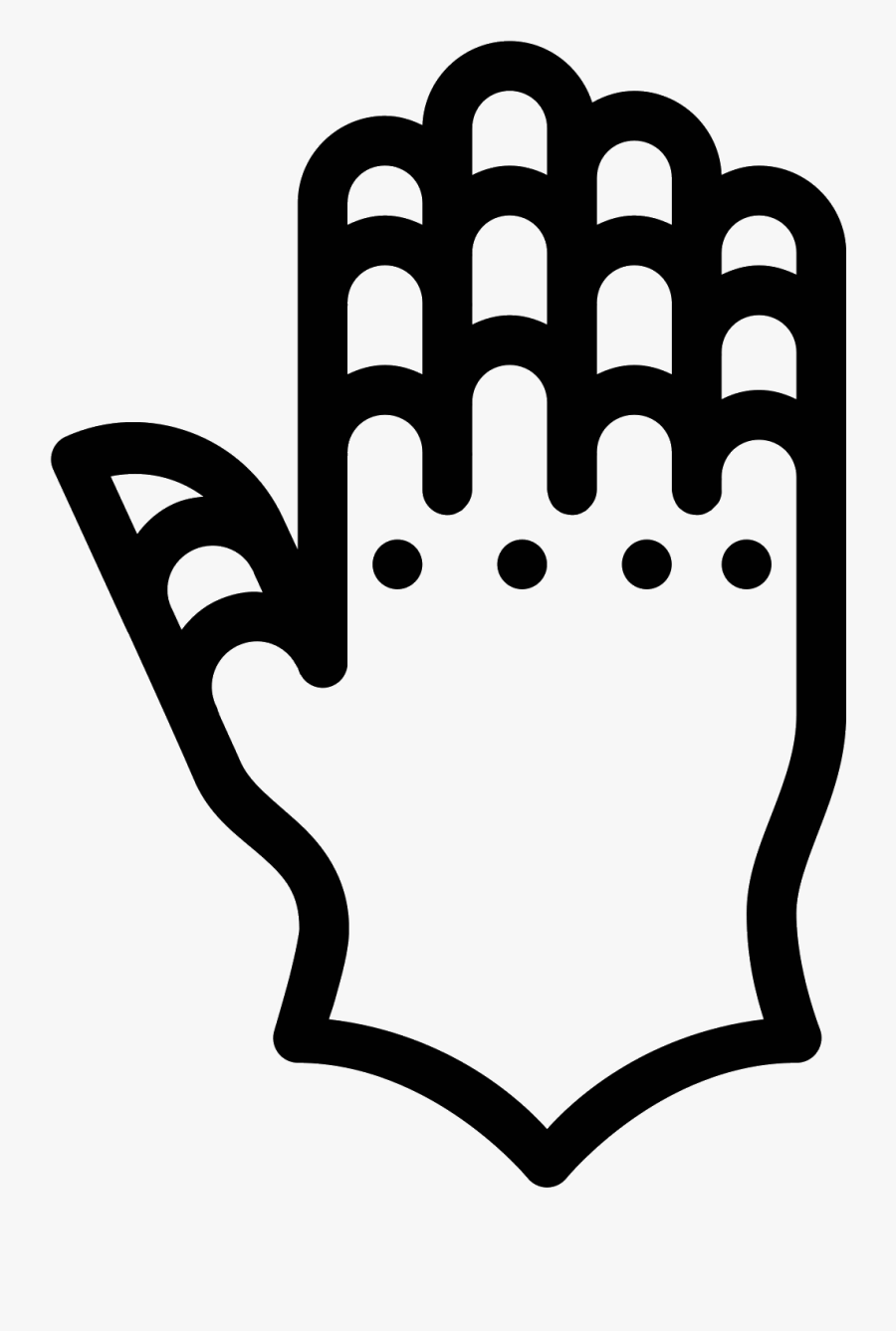 Transparent Mma Gloves Clipart - Infinity Gauntlet Drawing Easy, Transparent Clipart