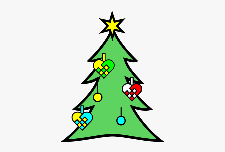 Juletræ Tegnet, Transparent Clipart
