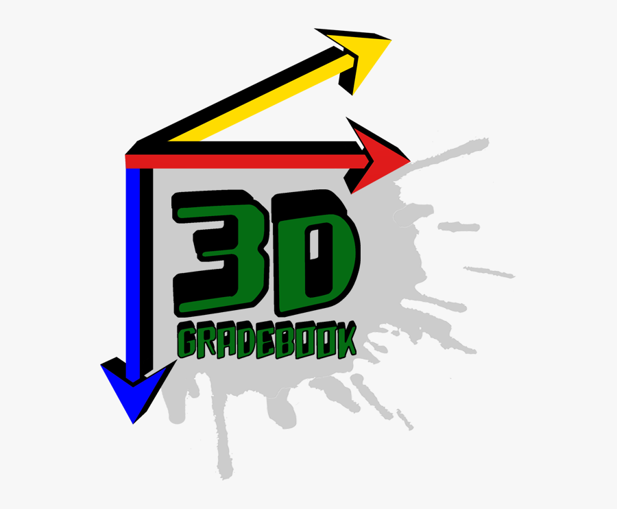 3d Gradebook, Transparent Clipart