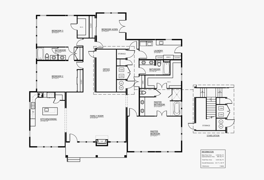 Drawing Farmhouse Basic - Floor Plan, Transparent Clipart
