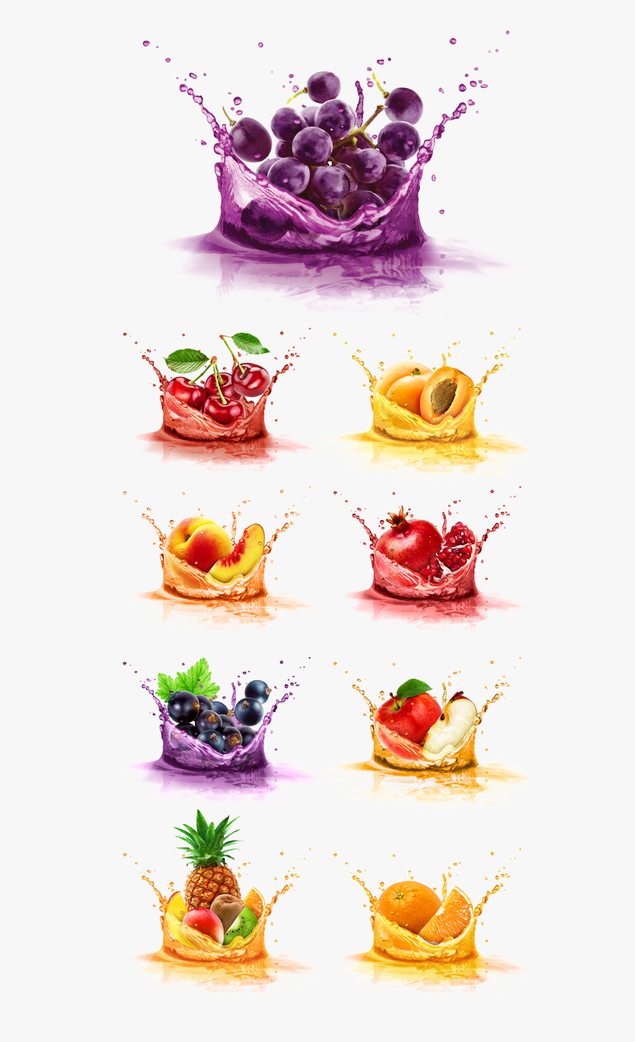 Transparent Clipart Image Fruit Floating In Water Png - Floating Fruit Png, Transparent Clipart