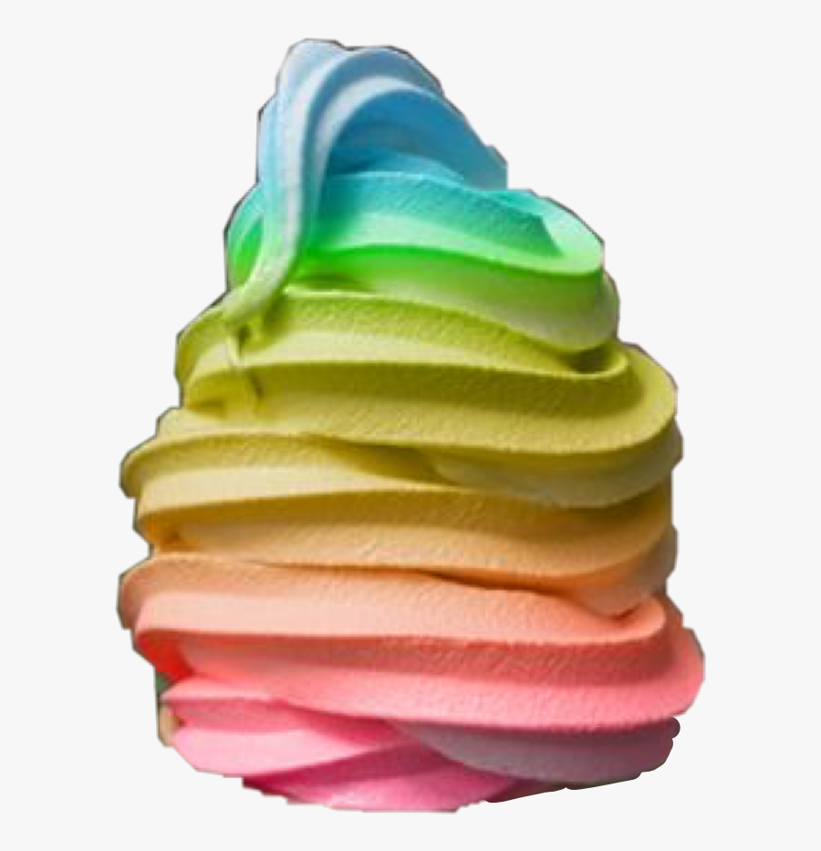 #rainbow #icecream #yummy #freetoedit - Multi Coloured Ice Cream, Transparent Clipart