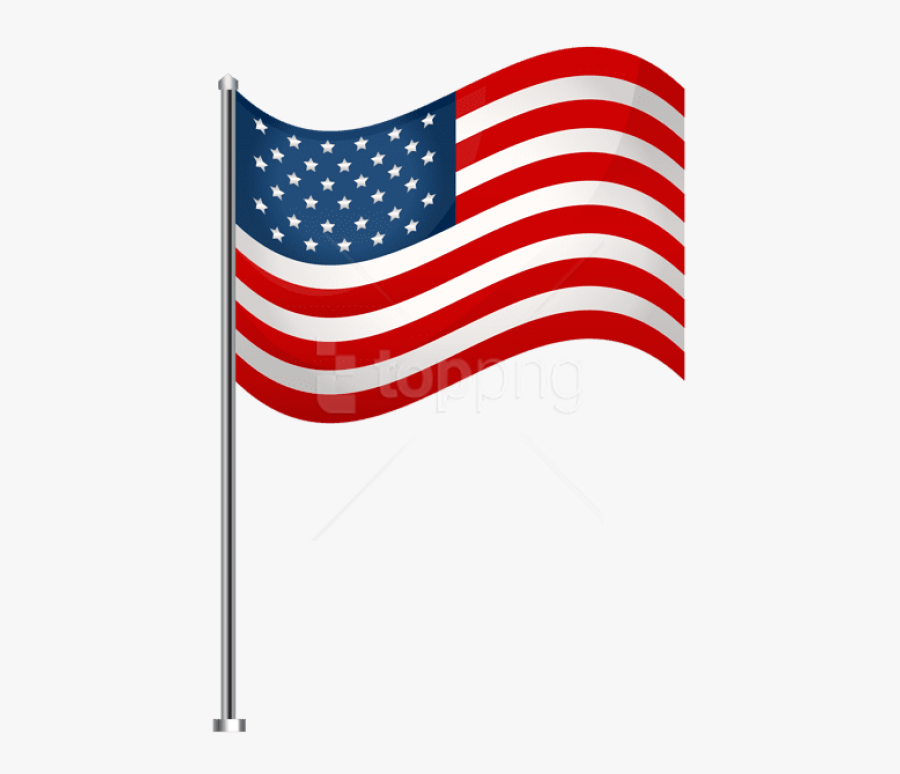 Usa Flag Waving Png - Us Flag Transparent Background, Transparent Clipart