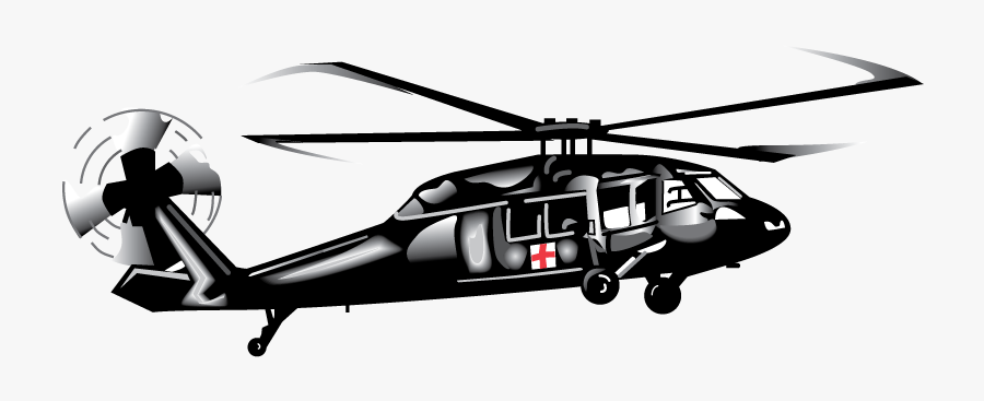 Helicopter Clipart Black Hawk Helicopter - Medevac Blackhawk Clipart, Transparent Clipart