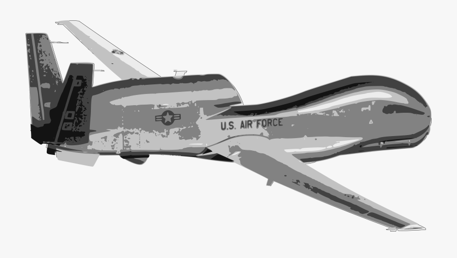 Cinema Clipart Black Hawk - Rq 4 Global Hawk Png, Transparent Clipart