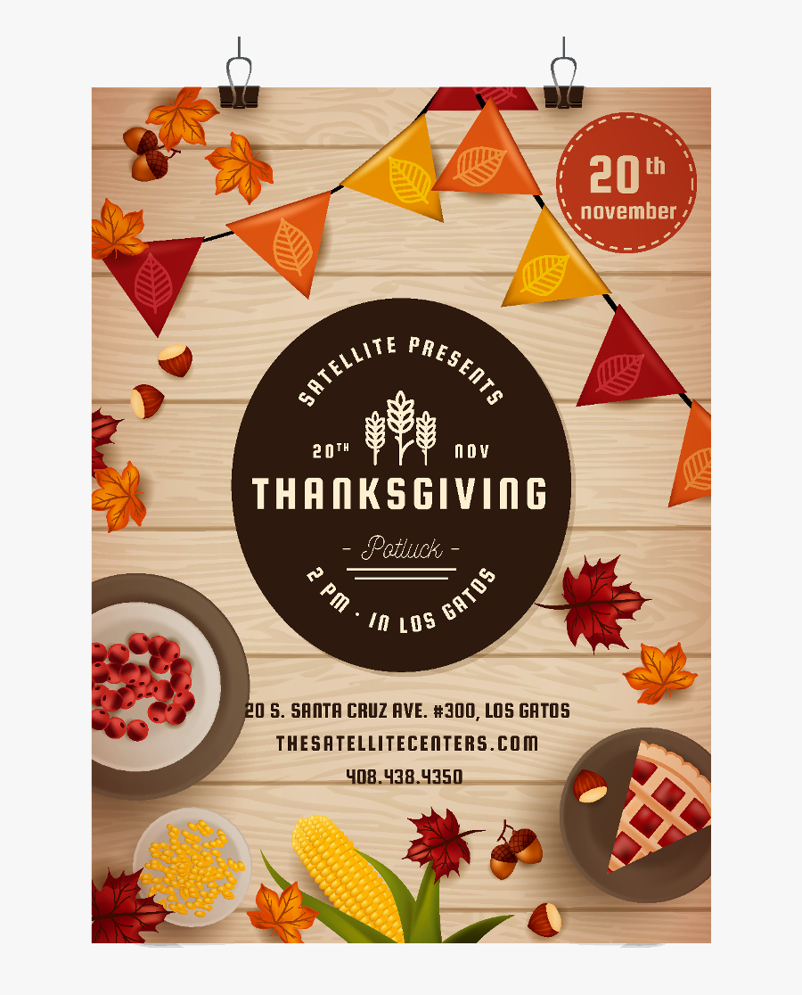 Thanksgiving Potluck Clipart, Transparent Clipart