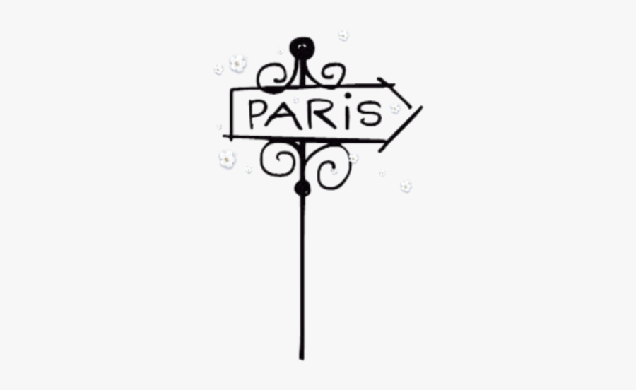 Ftestickers Sign Text Paris Cute Freetoedit - Illustration, Transparent Clipart