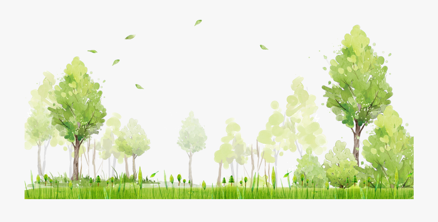 District Painted Poster Watercolor Shulin Green Painting - Green Watercolor Background Png, Transparent Clipart