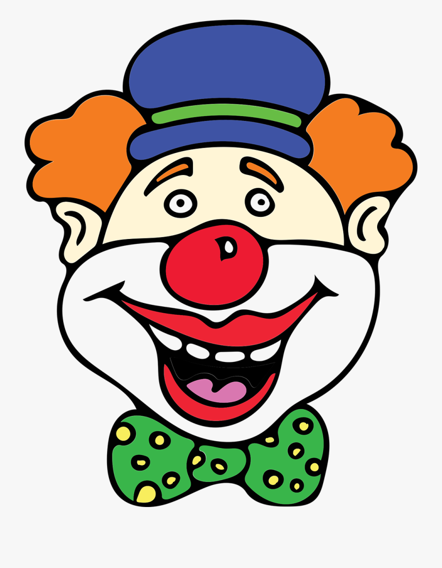 Clown Mit Roter Nase, Transparent Clipart