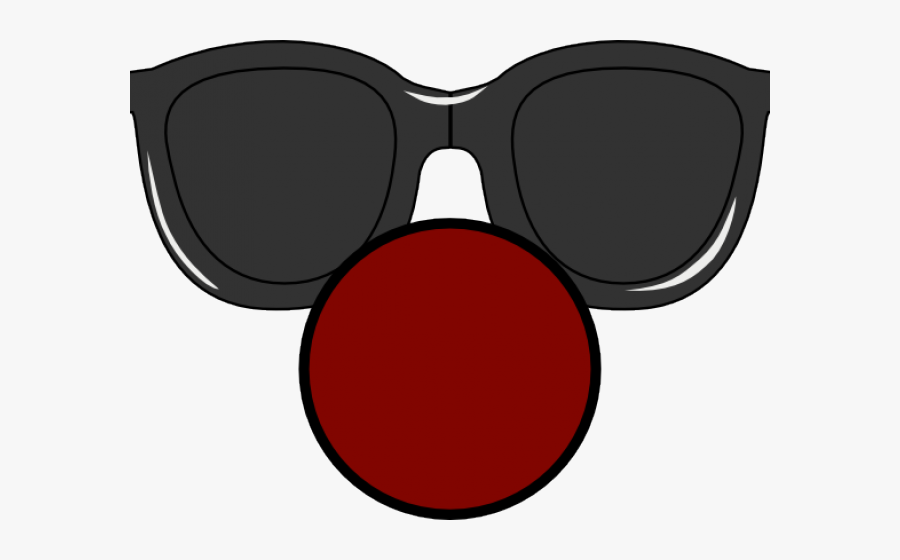 Clown Nose With Glasses, Transparent Clipart