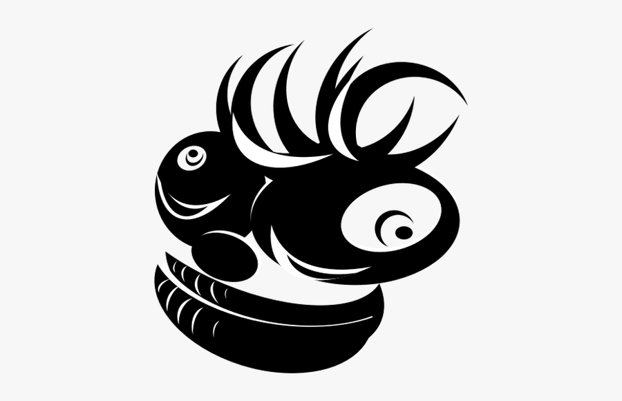 Black Monkey Head Vector Graphics - Çılgın Png, Transparent Clipart