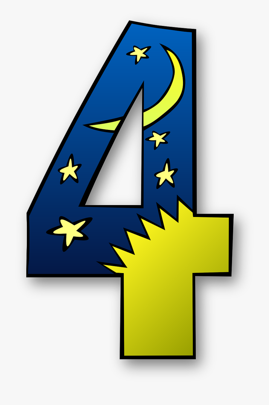 Four, Fourth, 4, Bible, Scripture, Religion, Faith - Number 4 Creation Day, Transparent Clipart
