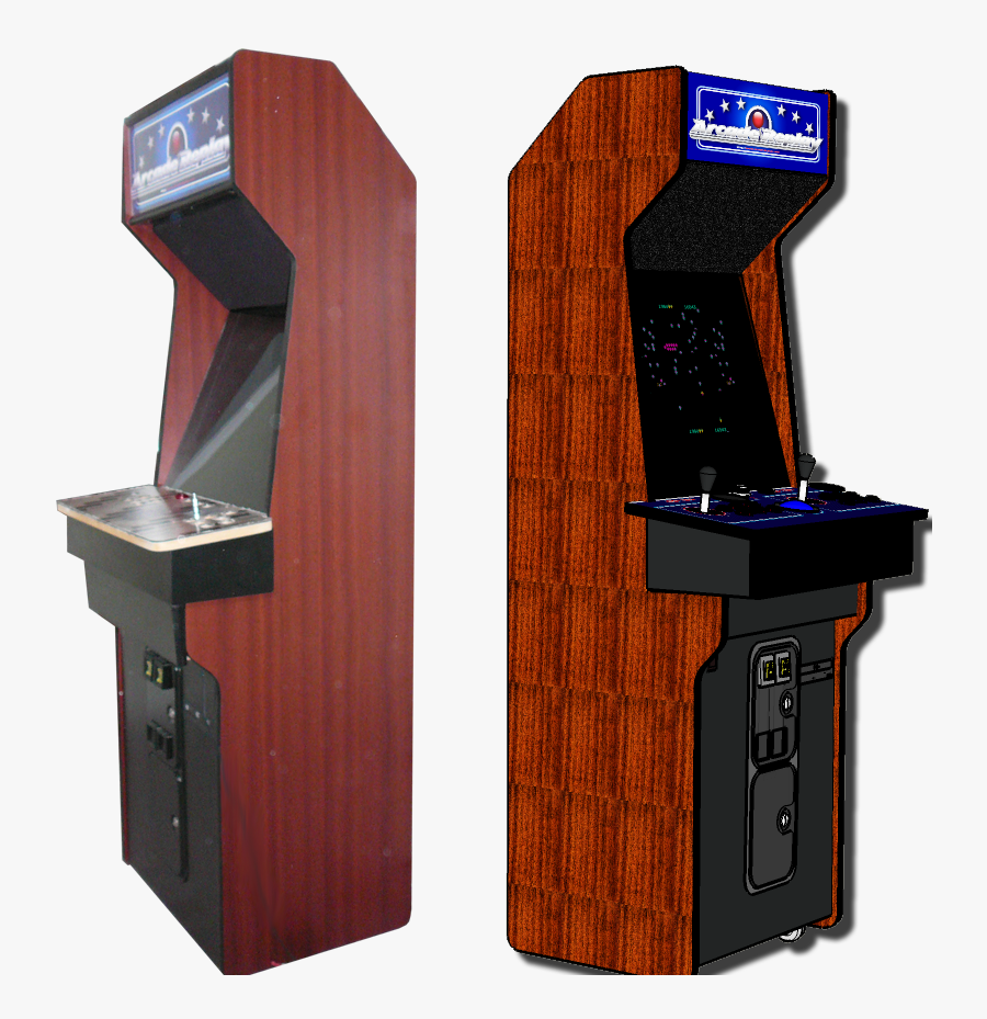 - Wood Finish Arcade Cabinet - Wood Panel Arcade Cabinet, Transparent Clipart