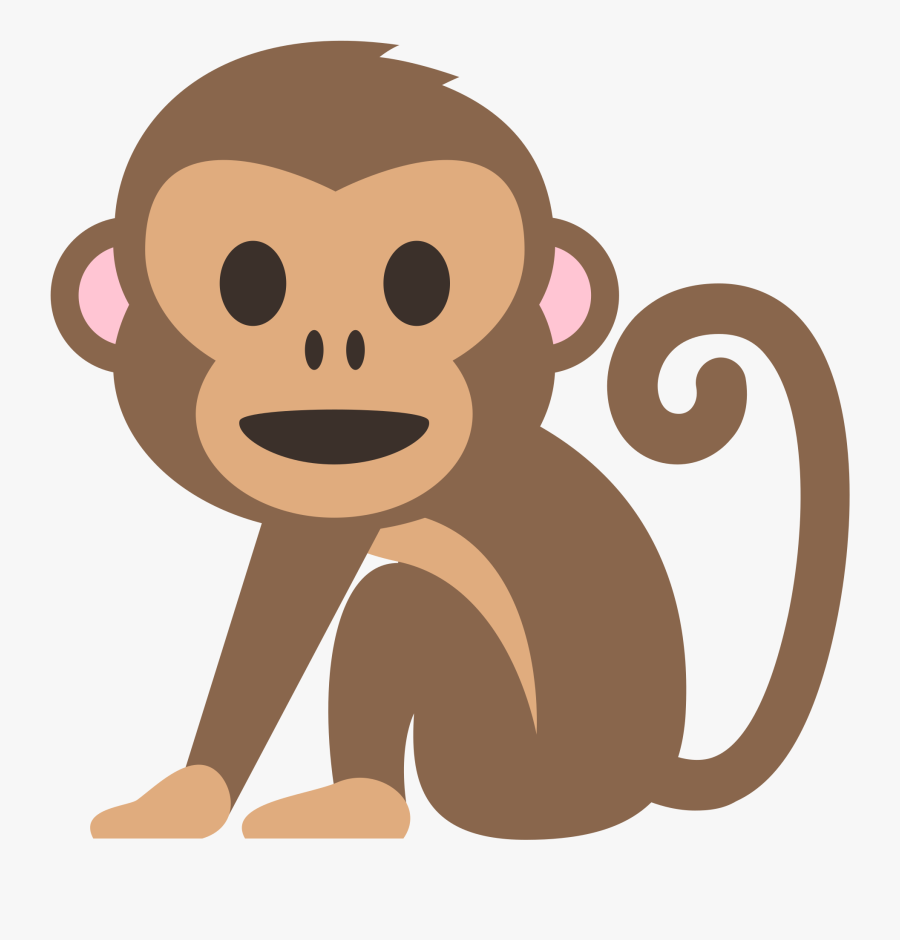 Jpg Free Download Ape Clipart Orange Monkey - Monkey Emoji Svg, Transparent Clipart