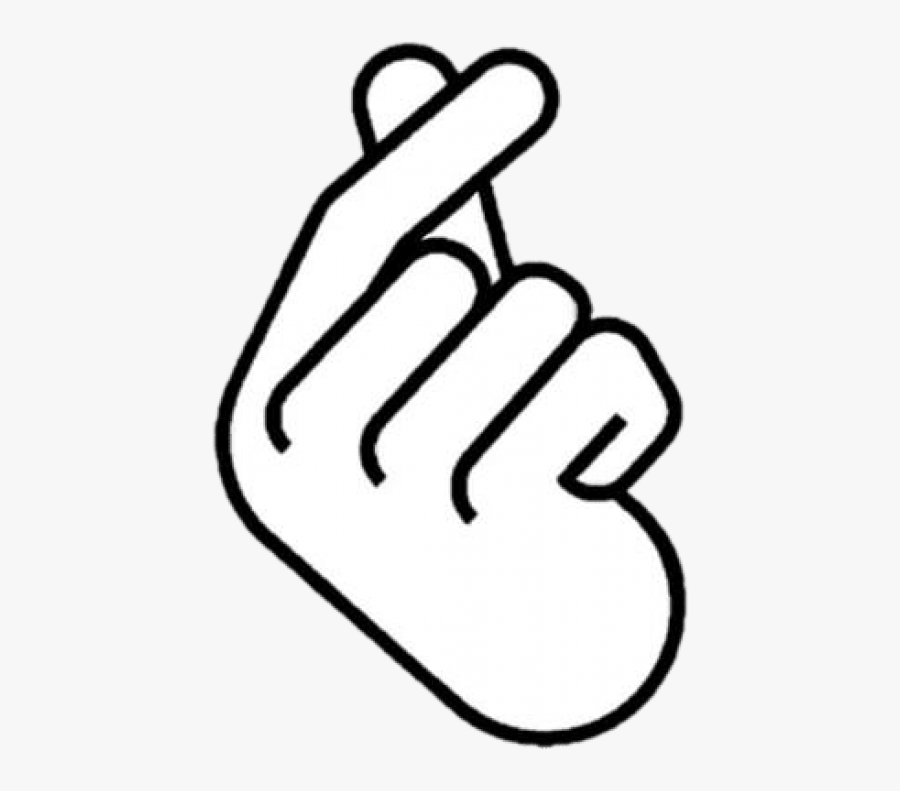 Free Png Download Oppa Sign Png Images Background Png - Korean Finger Heart Emoji, Transparent Clipart