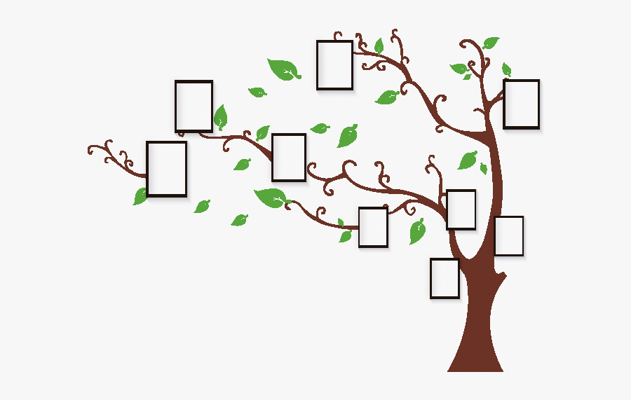 Window Wall Decal Picture Frame Sticker - Wall Painting Tree Photo Frame, Transparent Clipart