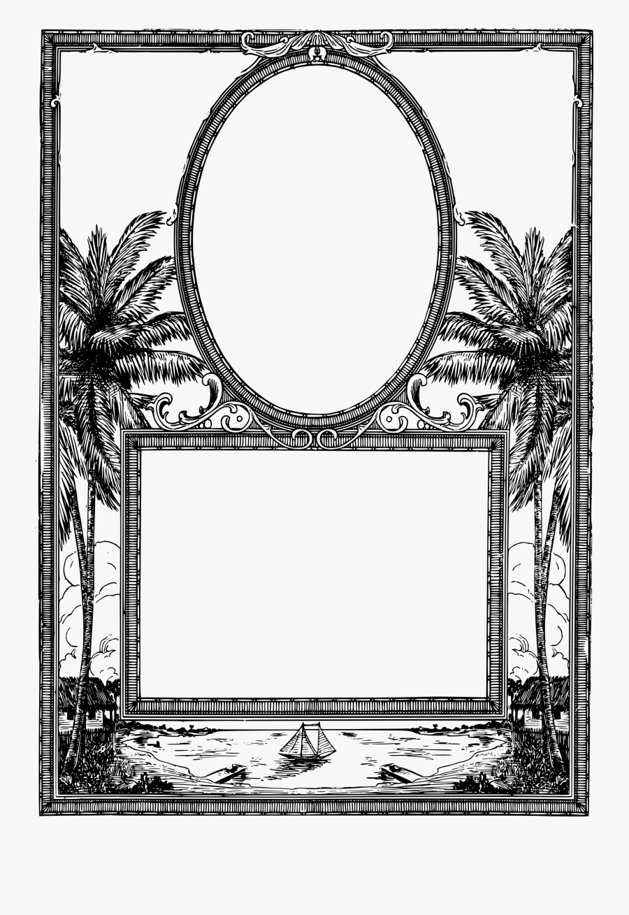 Picture Frames Window Tropical Climate Circle Ellipse - Dual Frame, Transparent Clipart