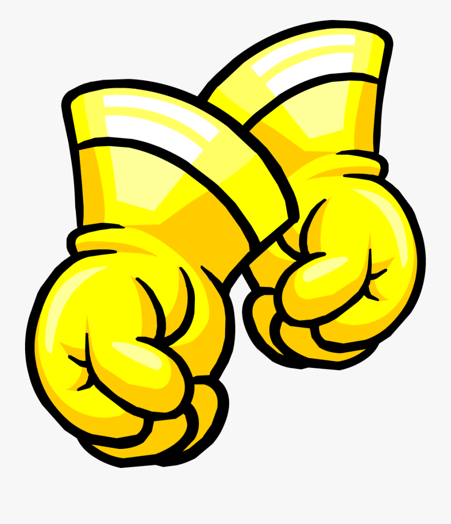 Transparent Mickey Gloves Clipart - Club Penguin Gloves, Transparent Clipart