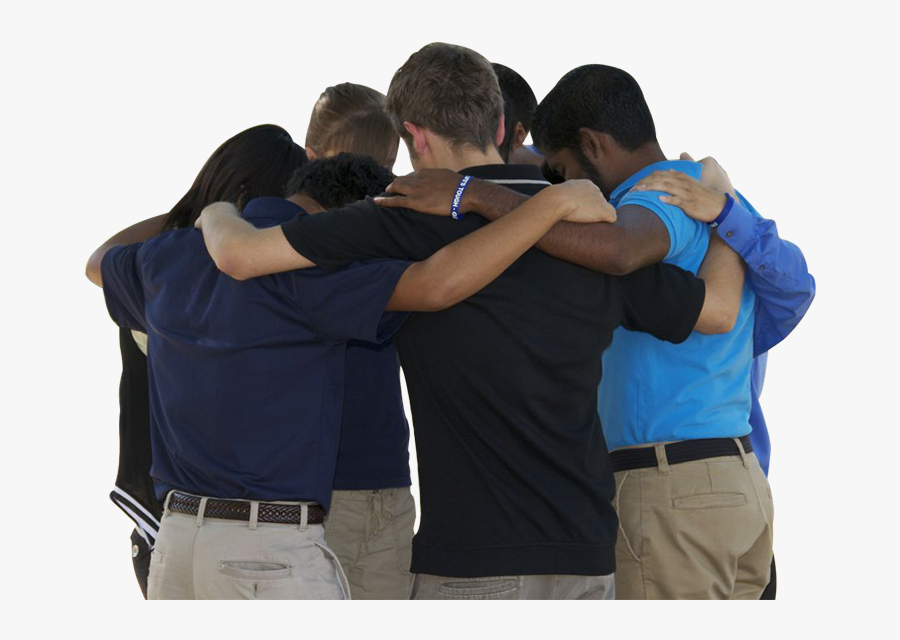 People Praying Png - Huddle, Transparent Clipart