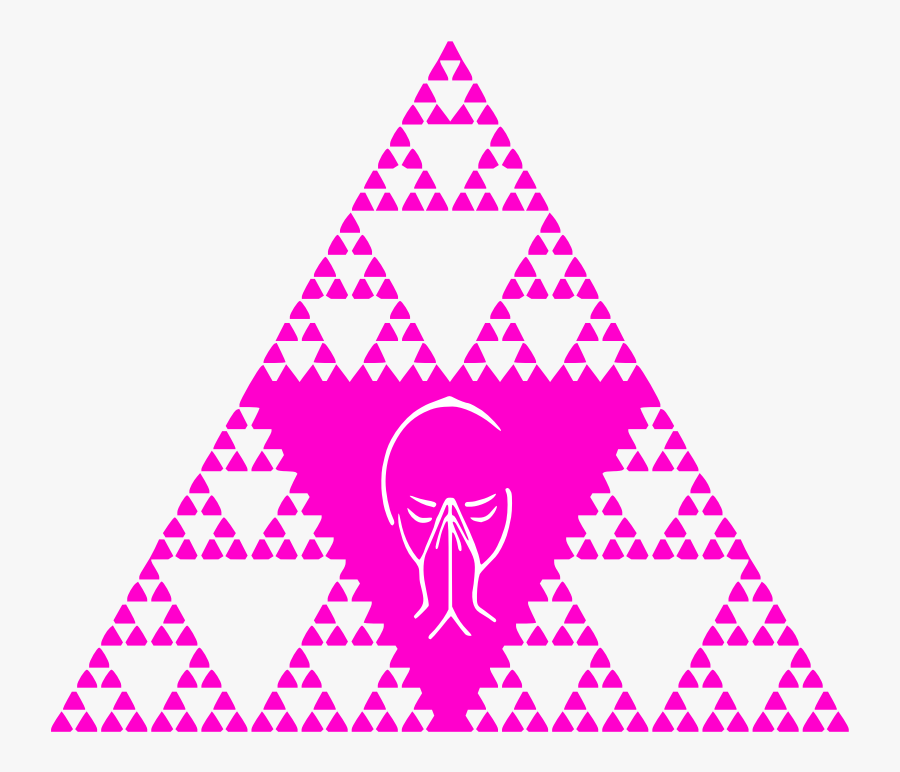 Clipart - Serpinski Triangle - Sierpinski Gasket, Transparent Clipart