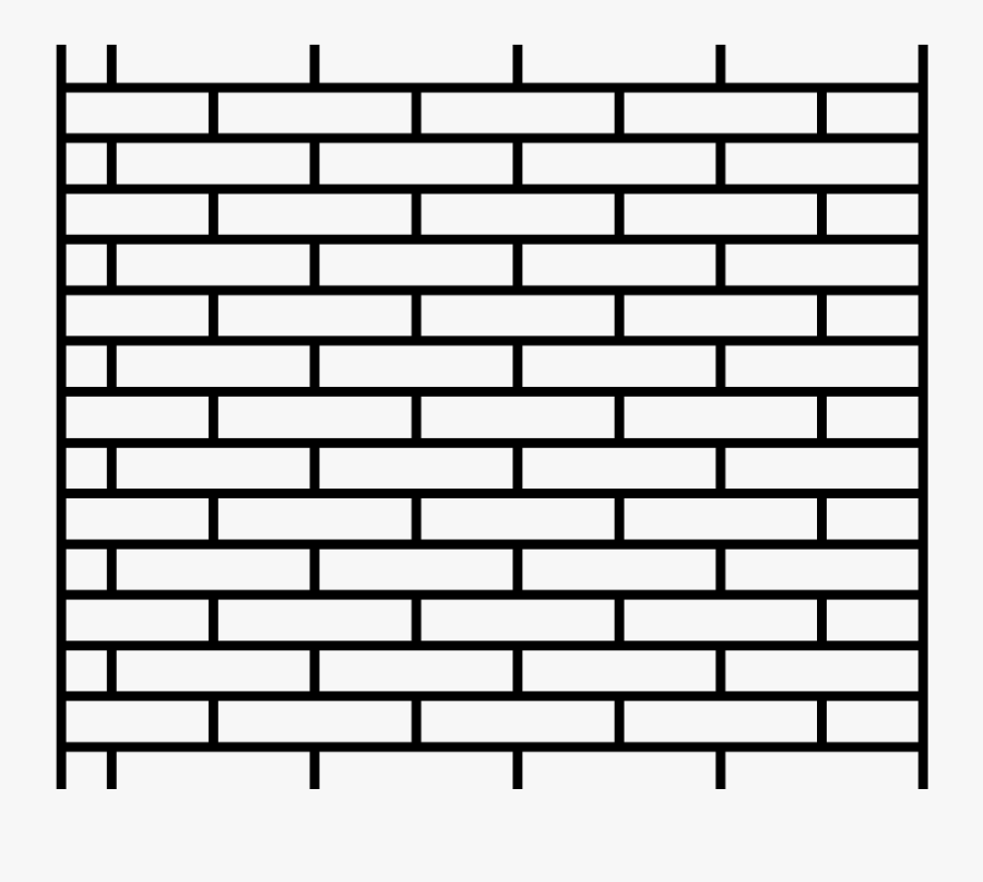 Clip Art Drawing For Free - Building Brick Wall, Transparent Clipart