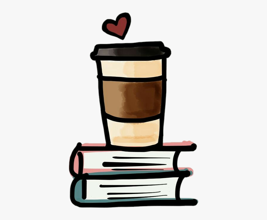 Ftestickers Book Coffee Student Heart - Милые Картинки Для Срисовки, Transparent Clipart