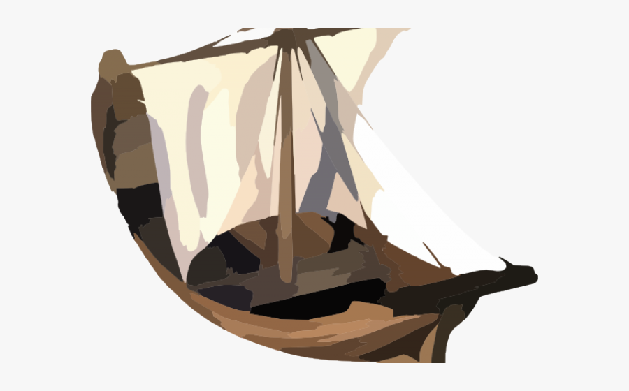 Old Fishing Boat Clip Art, Transparent Clipart