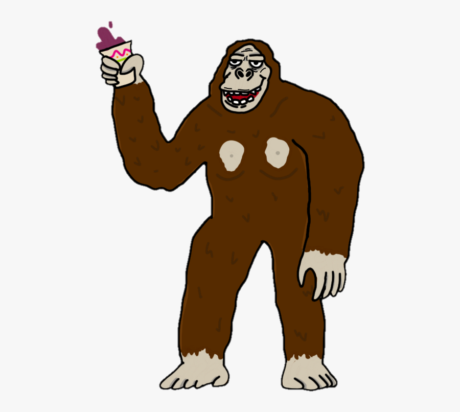 Clip Art Ape Graphic Freeuse - Cartoon, Transparent Clipart