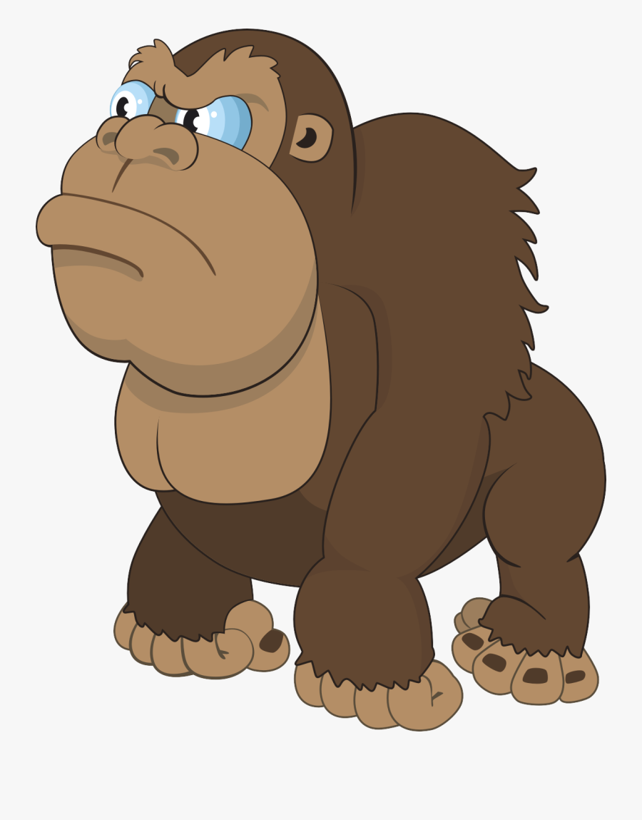 Clip Art Collection Of Free Gorilla - King Kong Cartoon Png, Transparent Clipart