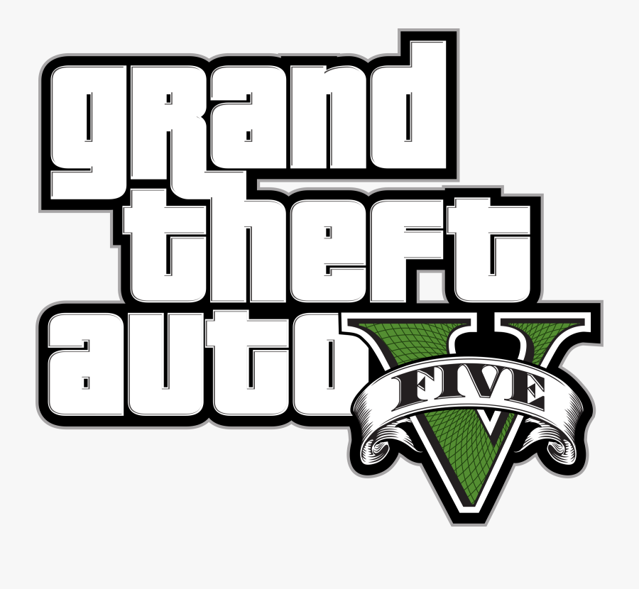 Grand Theft Auto V Logo Png Transparent & Svg Vector - Gta V Logo Vector, Transparent Clipart