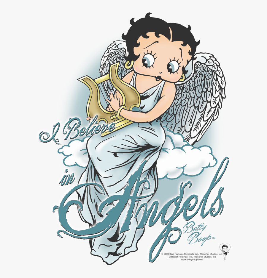 Angel Clipart Betty Boop - Betty Boop Angel Cartoon, Transparent Clipart