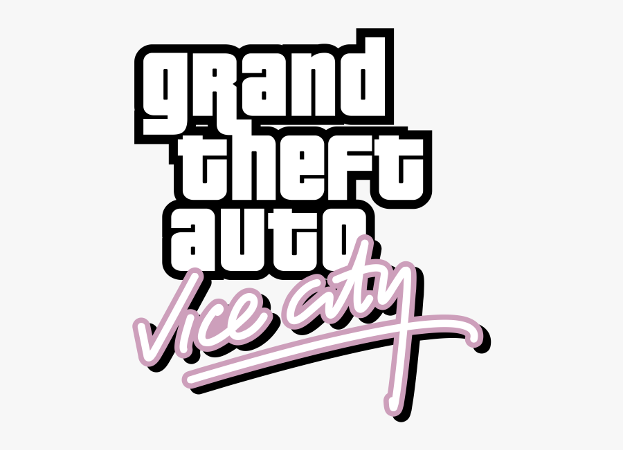 Grand Theft Auto Vice City Logo, Transparent Clipart