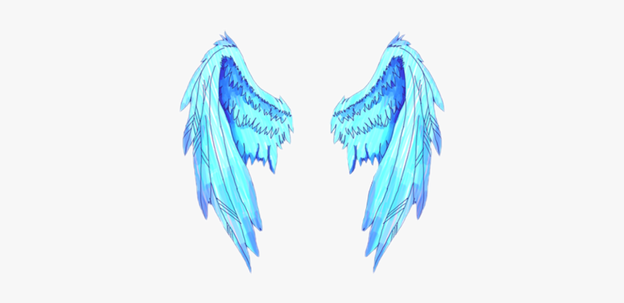 #blue #angel #angels #wings #cool #cute #popular #best - Angel Blue Wings Png, Transparent Clipart