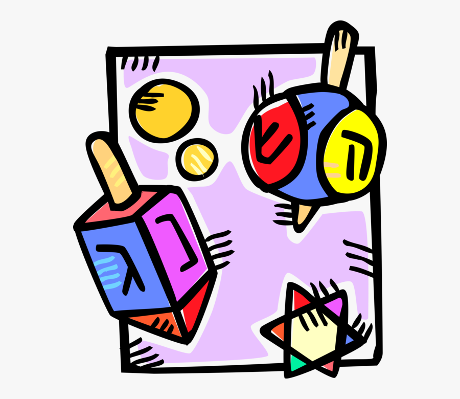 Dreidel Clipart Judaism, Transparent Clipart