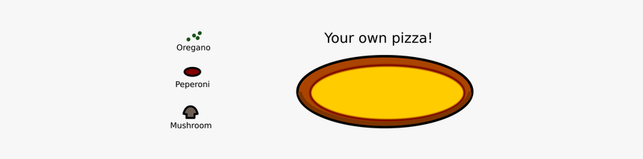 Pizza Dough - Oval, Transparent Clipart