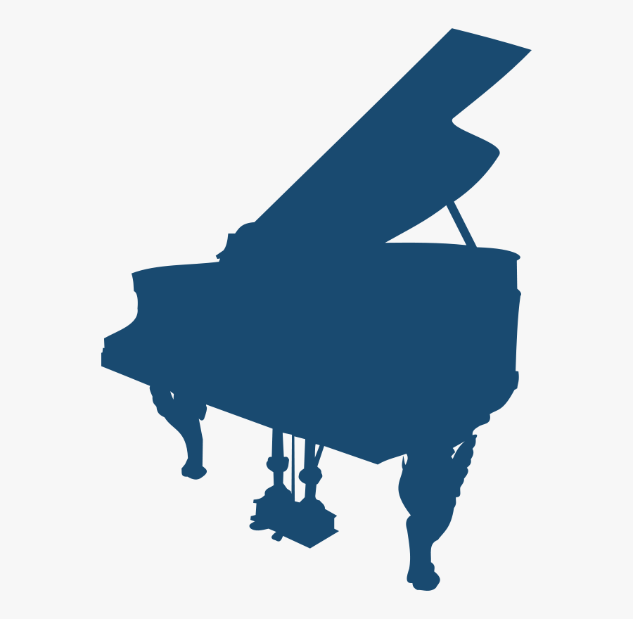 Piano - Grand Piano Silhouette Png, Transparent Clipart