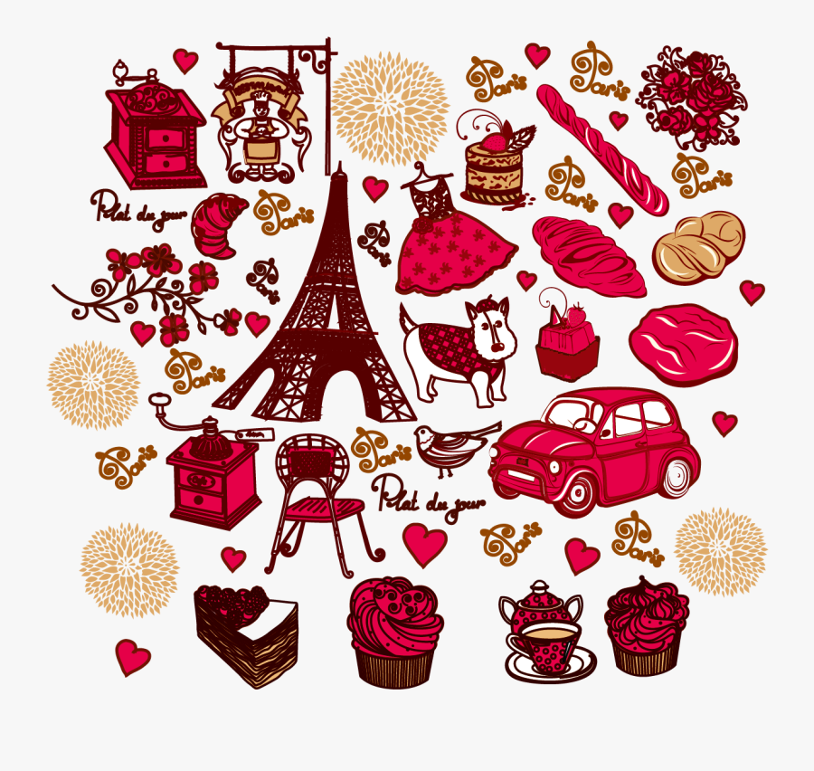 Royalty Free Clip Art - French Theme, Transparent Clipart