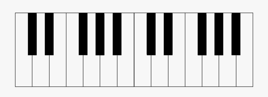 Transparent Piano Key Clipart - Piano Keys Piano, Transparent Clipart