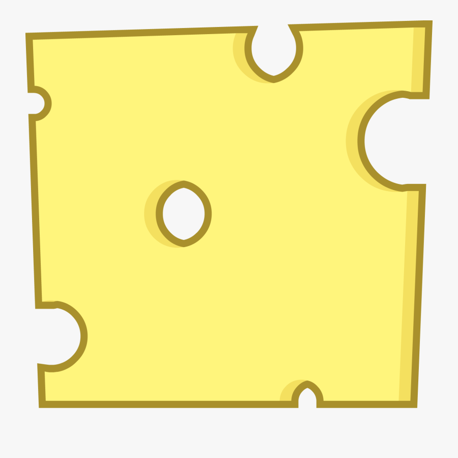 Transparent Cheese Slice Clipart - Bfdi Cheese, Transparent Clipart